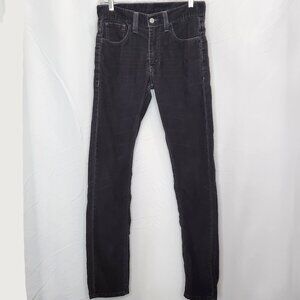 Levis 511 Skinny Corduroy Jeans Mens 30 30x32 Gray Cords Pants II03X
